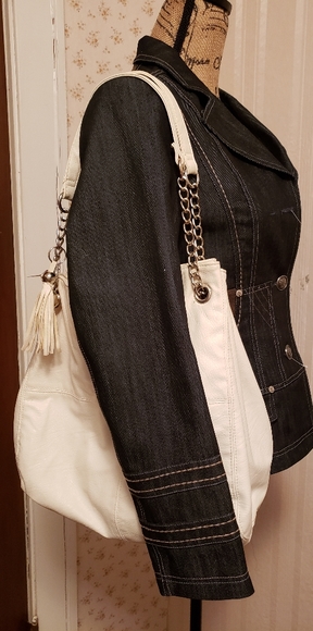 NWT Click Collection navy denim stretch jacket sz8 - Picture 4 of 7